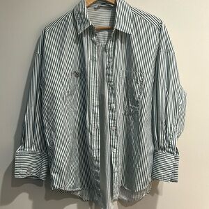 Zara - Button down striped shirt - size Large